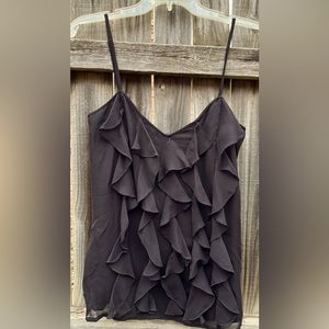 Reba Black Ruffle Blouse